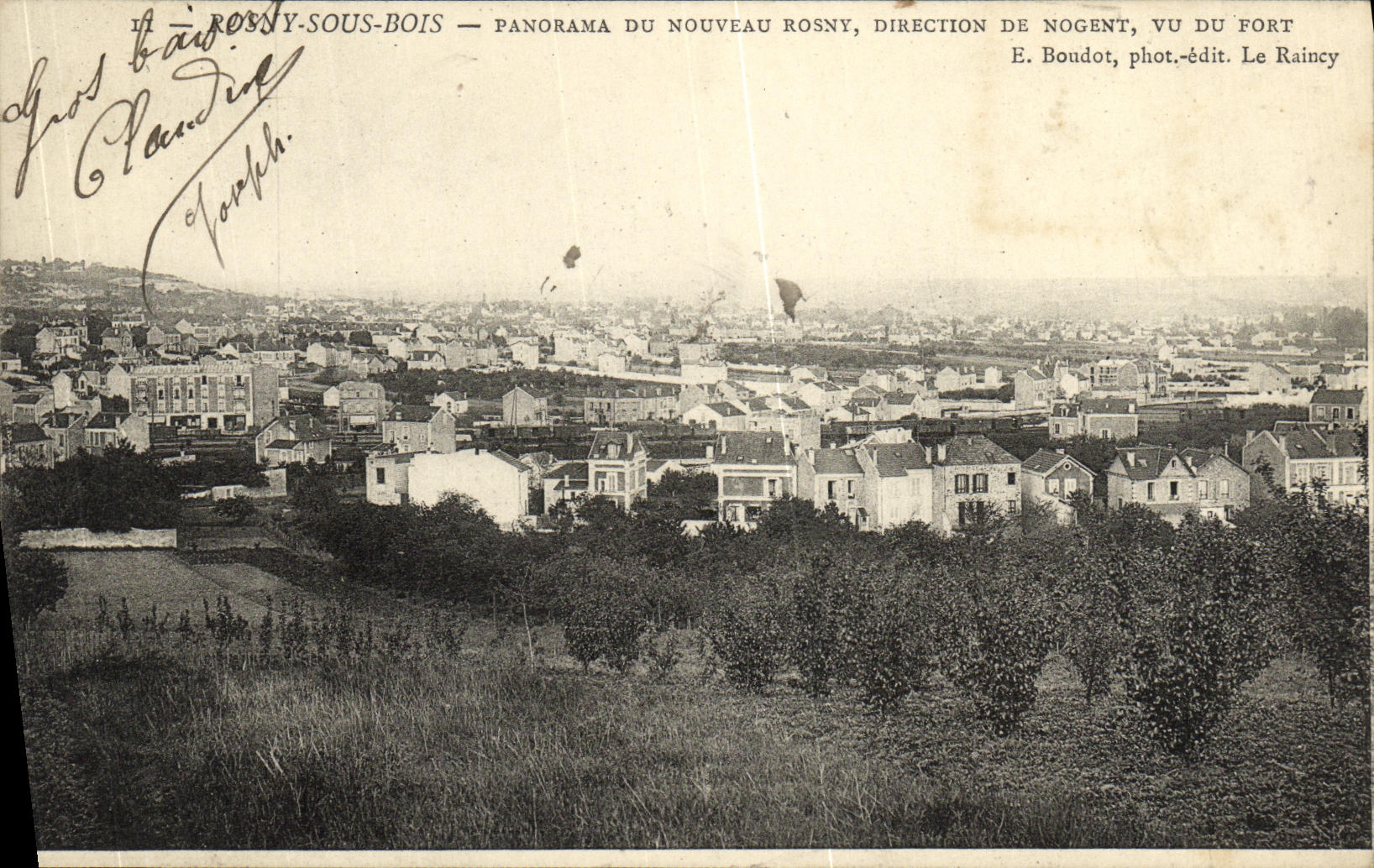 CPA Rosny Sous Bois Panorama Du Nouveau Rosny Direction De Nogent Vu du fort