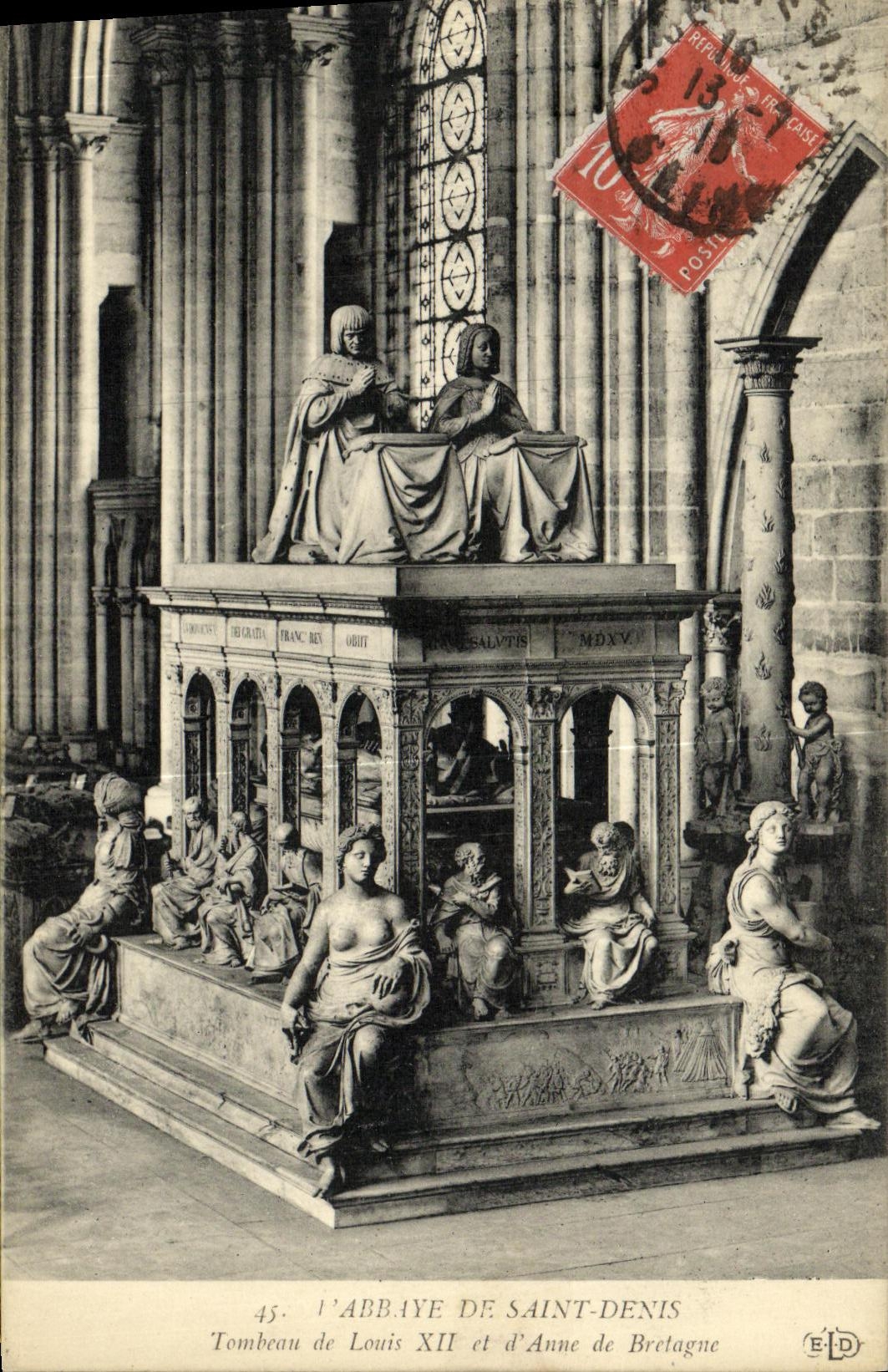 Tomb of Louis XII and Anne of Brittany — The Abbey of Saint-Denis — E.D. n°45
