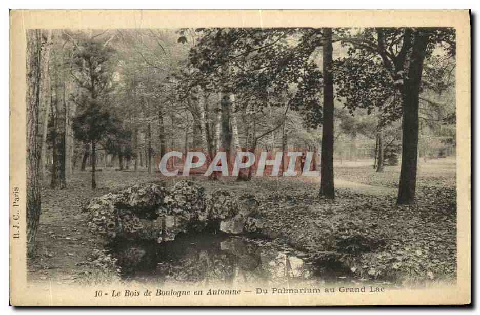 Het Bois de Boulogne in de Herfst — Van het Palmarium naar het Grand Lac — B.J.C. Parijs, n°10