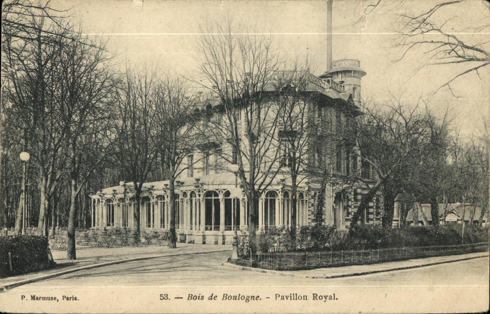 Bois de Boulogne — Pavillon Royal — P. Marmuse, Paris, n°53