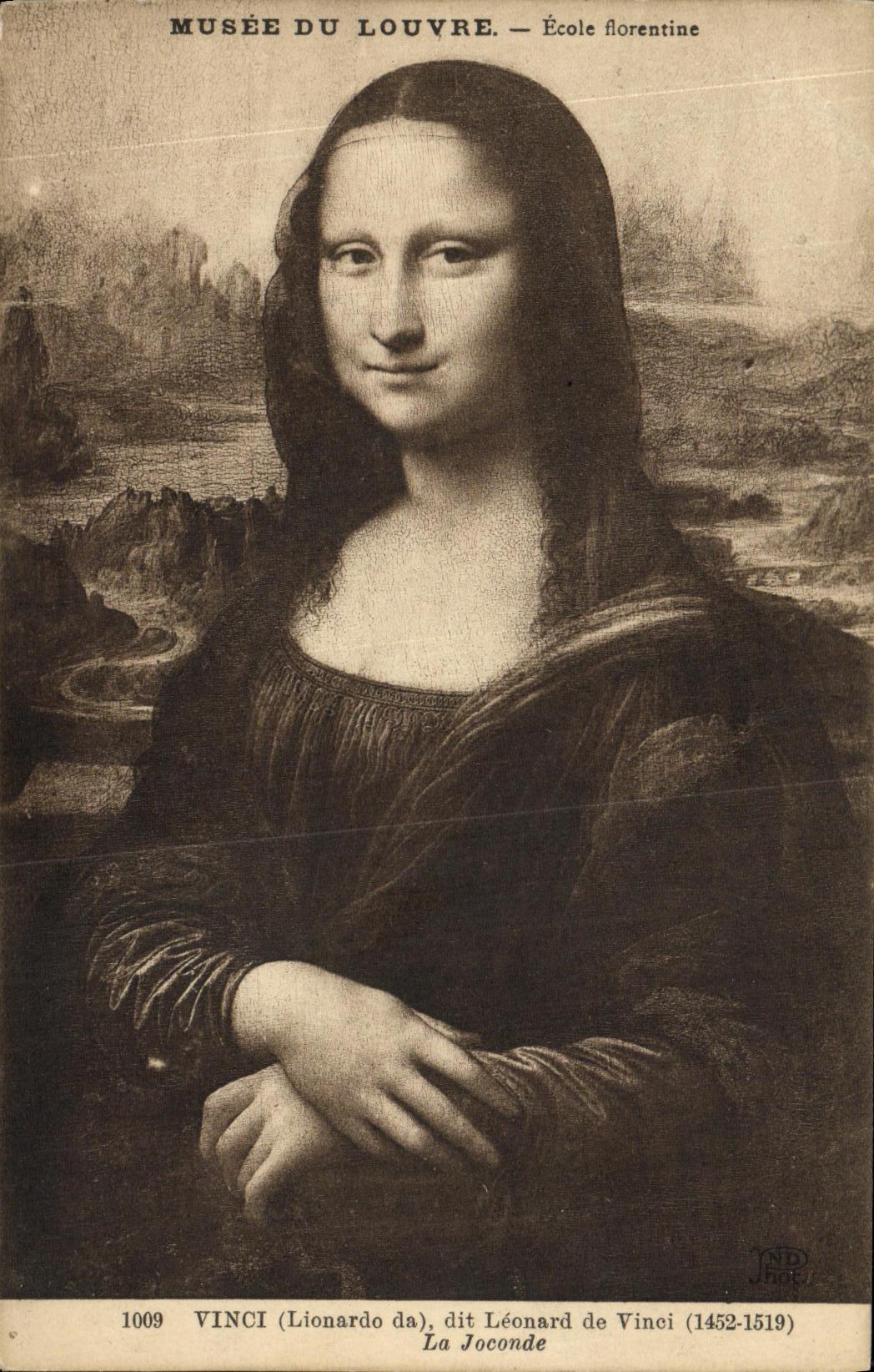 CPA Musee Du Louvre Paris La Joconde Leonard de Vinci