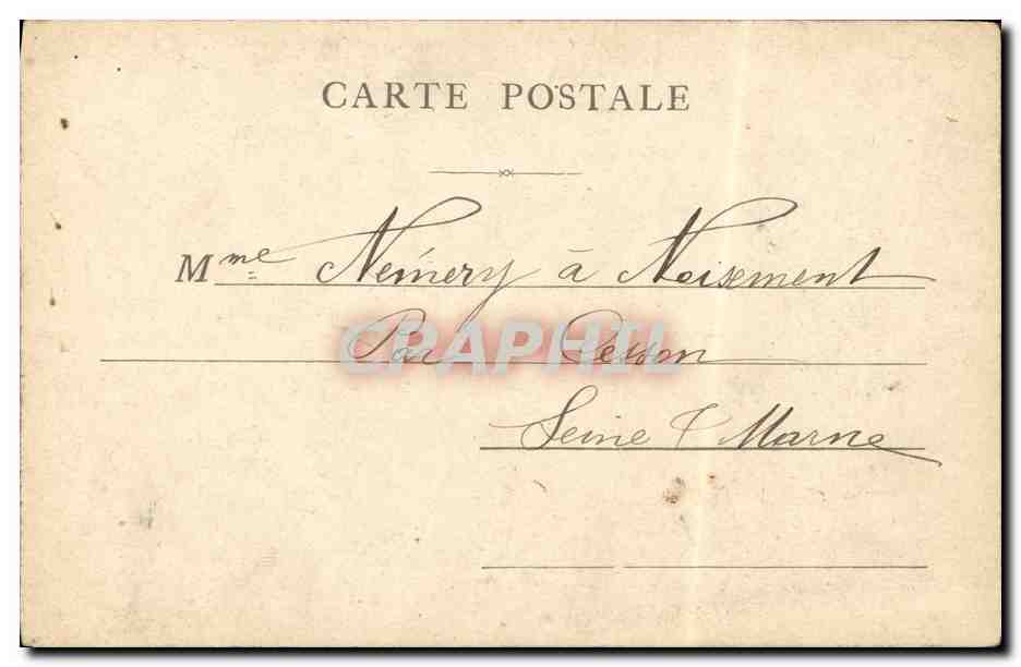 CPA Paris Alain Chartier — Rückseite