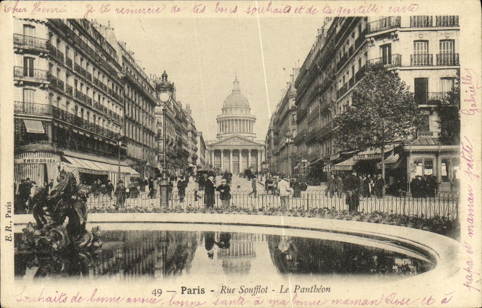 CPA Paris Rue Soufflot Le Pantheon 