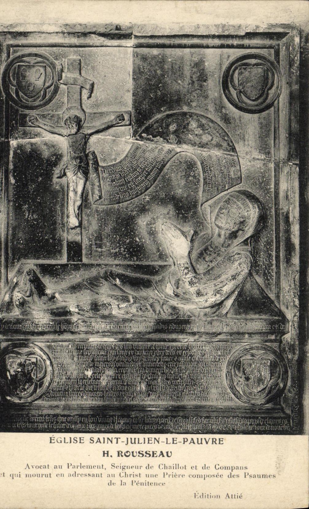 CPA Paris Eglise Saint Julien Le Pauvre Rousseau 