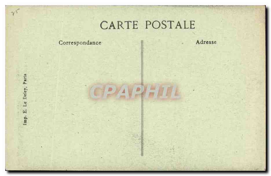 CPA Paris Sainy Julien la Pauvre Charlemagne — Verso