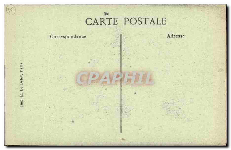 CPA Paris en Fouillant le Sol de L Eglise Saint Julien le Pauvre Charlemagne — Verso