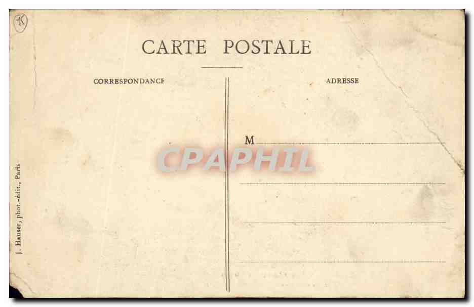 CPA Paris La Crue de la Seine Octroi  — Rückseite
