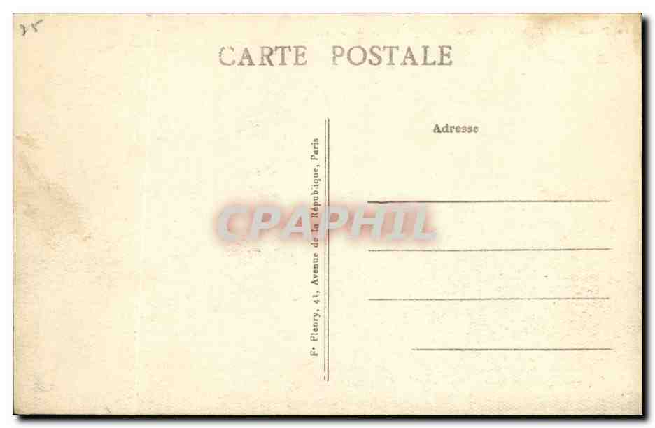 CPA Paris La Place de la Concorde et L Obellsque de Louqsor — Rückseite