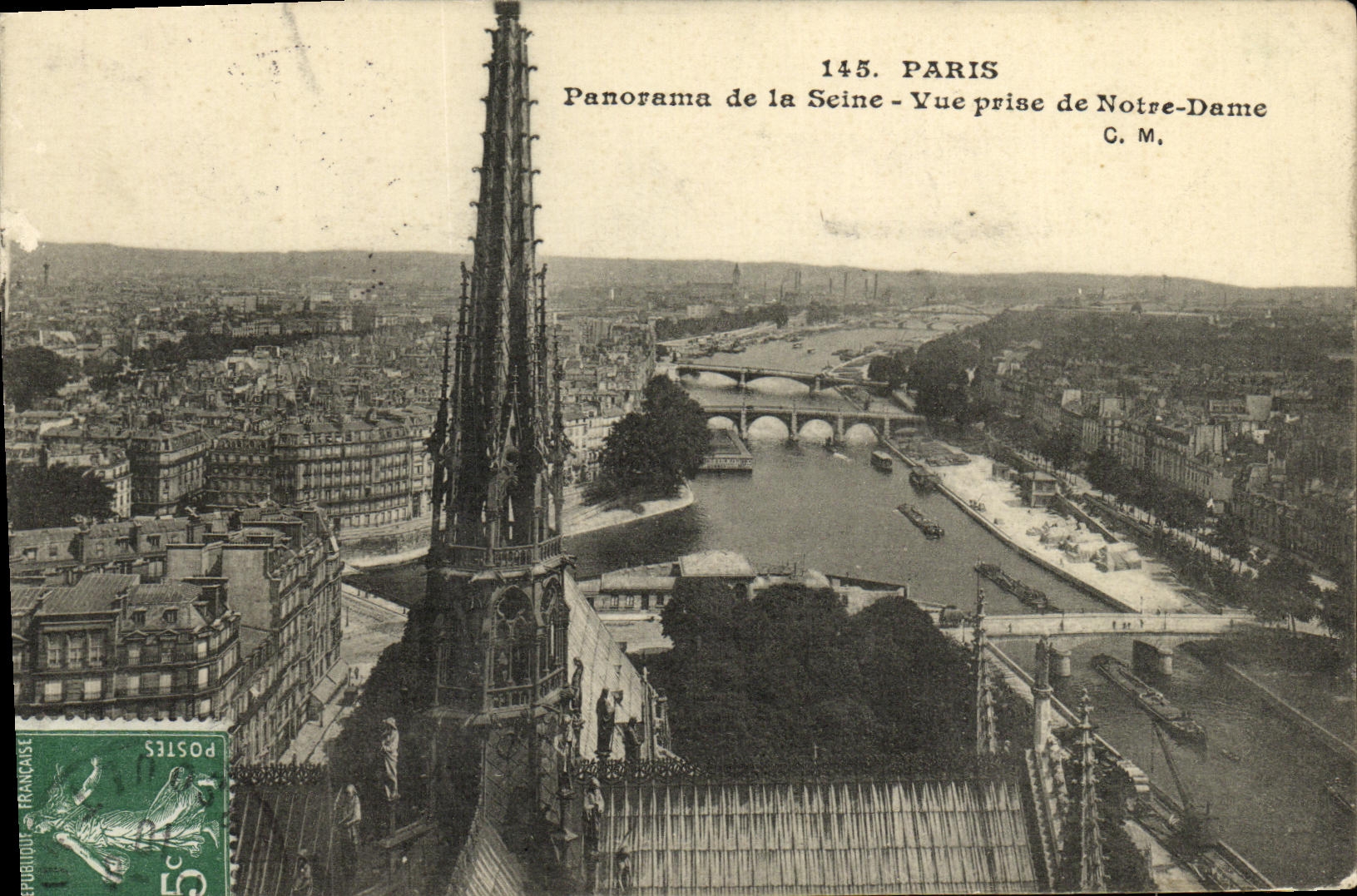 CPA Paris Panorama de la Seine Vue Prise de Notre Dame