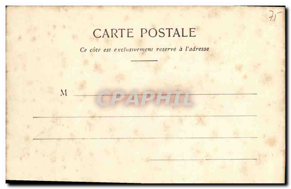 CPA Paris Avenue de L Opera — Rückseite