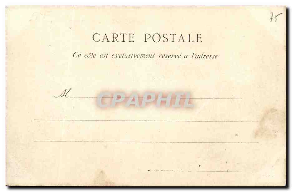 CPA Paris Bois de Boulogne Moulin de Longchamp — Rückseite