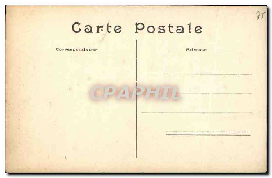 CPA Paris La Conciergerie et la Tour de L Horloge — Verso