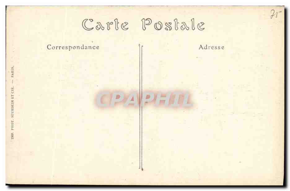 CPA Paris Musee de Cluny Puits Provenant de la Maison de Pierre L Ermite — Rückseite