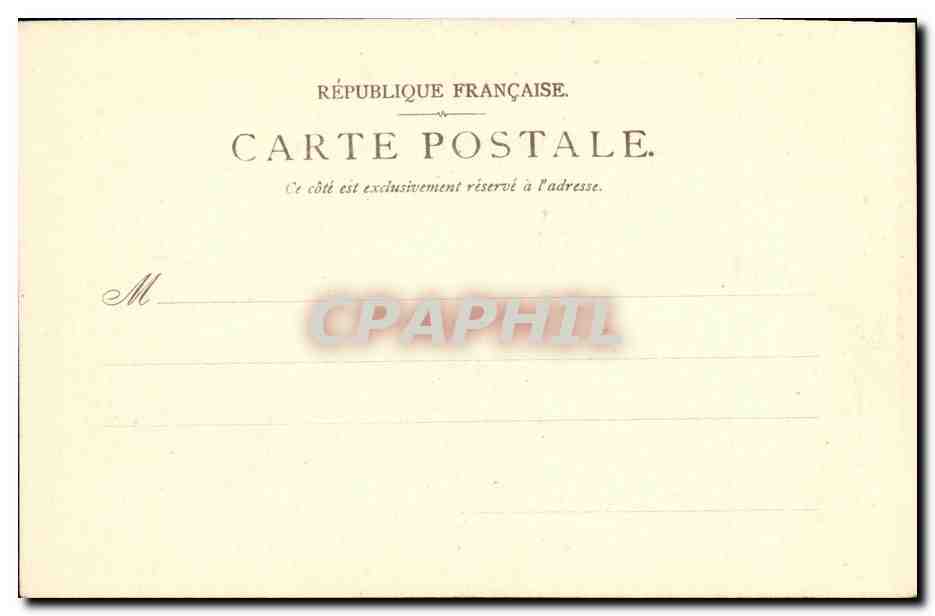 CPA Paris Exposition Universelle 1900 Bois de Vincennes — Rückseite