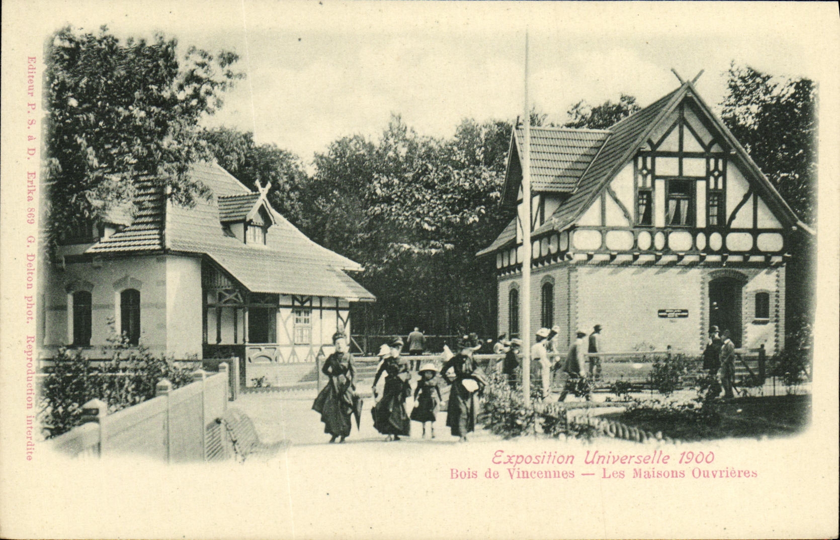 CPA Bois de Vincennes Exposition universelle 1900 Les maisosn ouvrieres