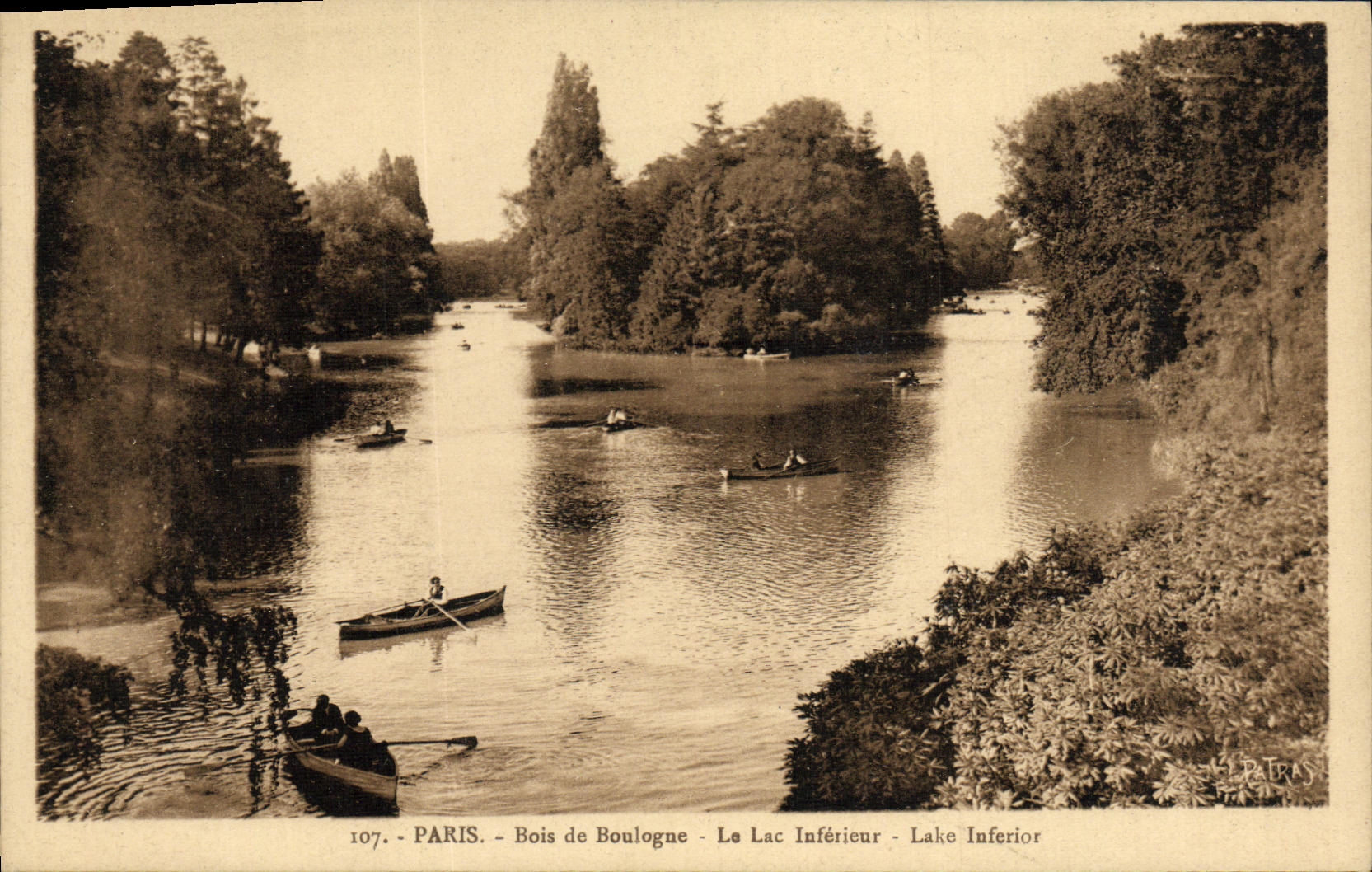 CPA Paris Bois de Boulogne Le Lac Inferieur