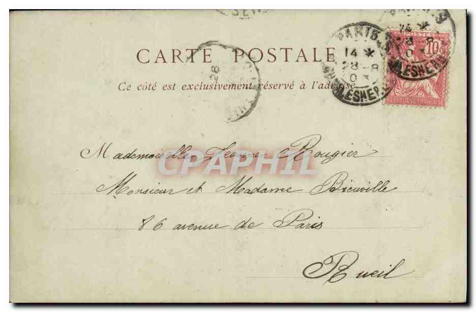 CPA Paris De Vue Prise de Saint Gervais — Rückseite