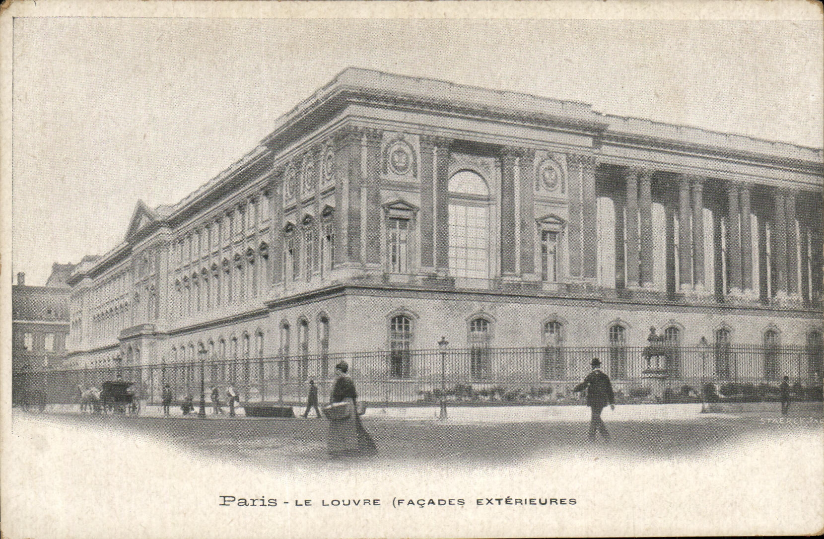 CPA Paris Le Louvre Facades exterieures
