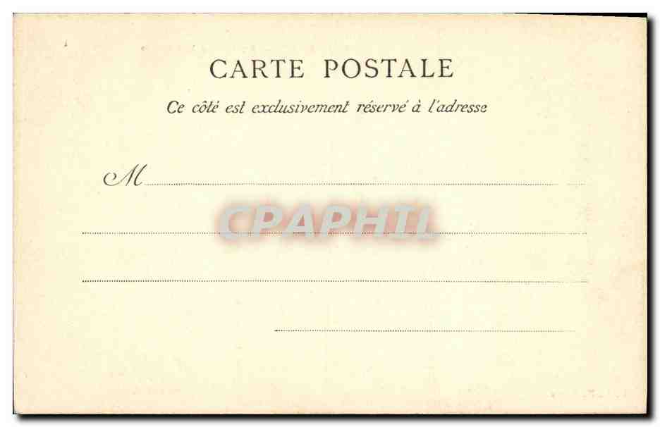 CPA Paris Ruines de la Bastille  — Rückseite