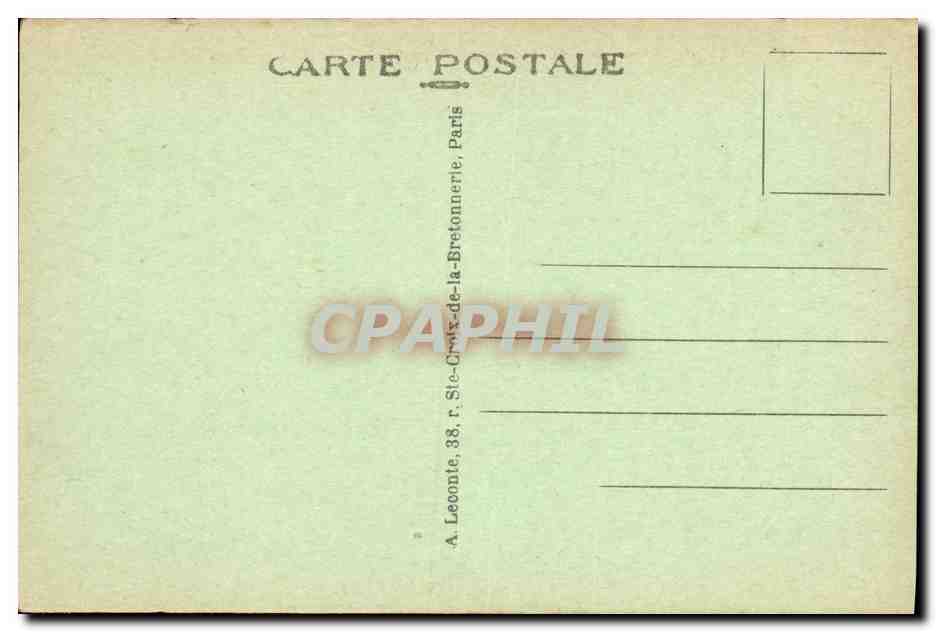 CPA Paris Panorama du Jardin des Tuilerlcs — Rückseite