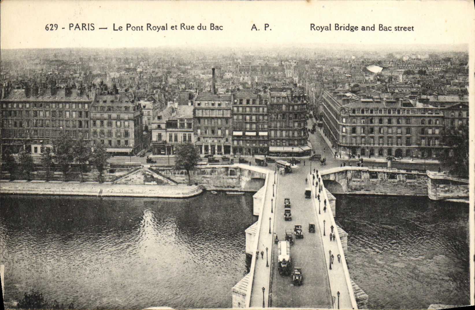 CPA Paris Le Pont Royal et Rue du Bac
