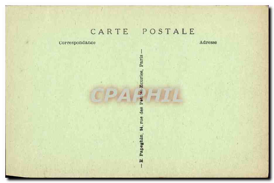 CPA Paris Le Pont Royal et Rue du Bac — Verso