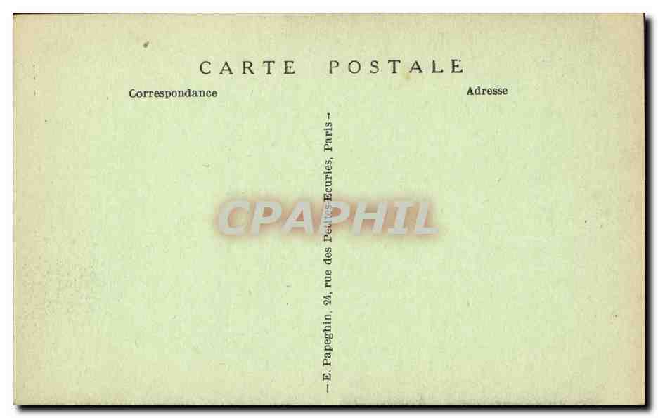 CPA Paris Statue de Charlemagne Place Notre Dame — Verso