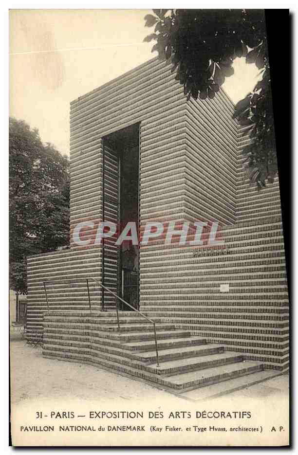 CPA Paris Expoistion Des Arts Decoratifs Pavillon national du Danemark 