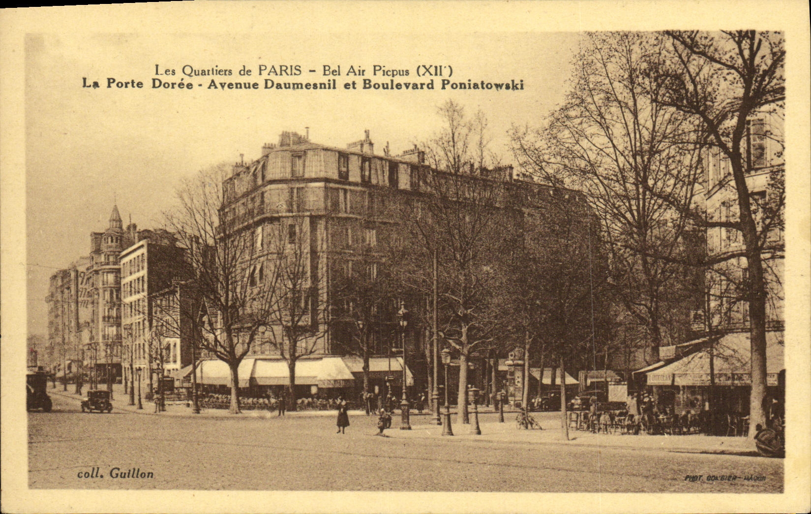 CPA Paris Les Quartiers de Bel Air Picpus La porte Doree Avenue Daumesnil et boulevard Poniatowski