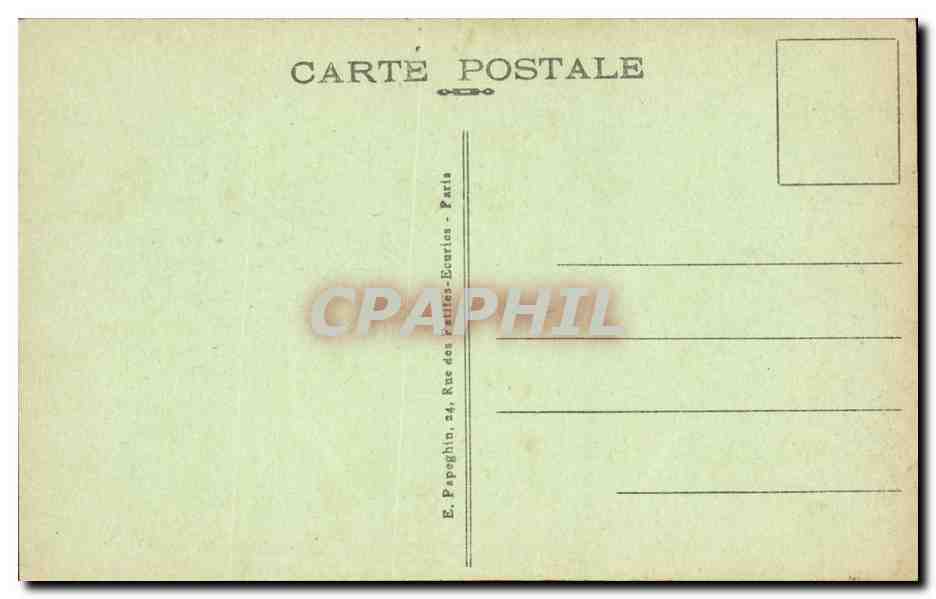 CPA Paris Place Saint Augustin Le cercle militaire — Verso