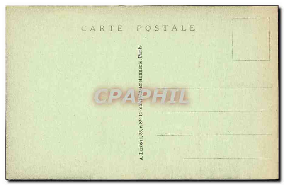 CPA Paris Le Jardin des Tulieries et le Pavillon de Marsan — Rückseite