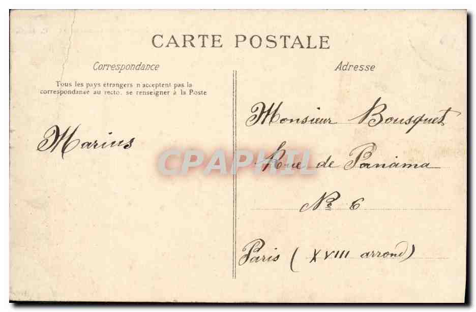 CPA Paris Mairie du 19eme Arrondissement — Rückseite
