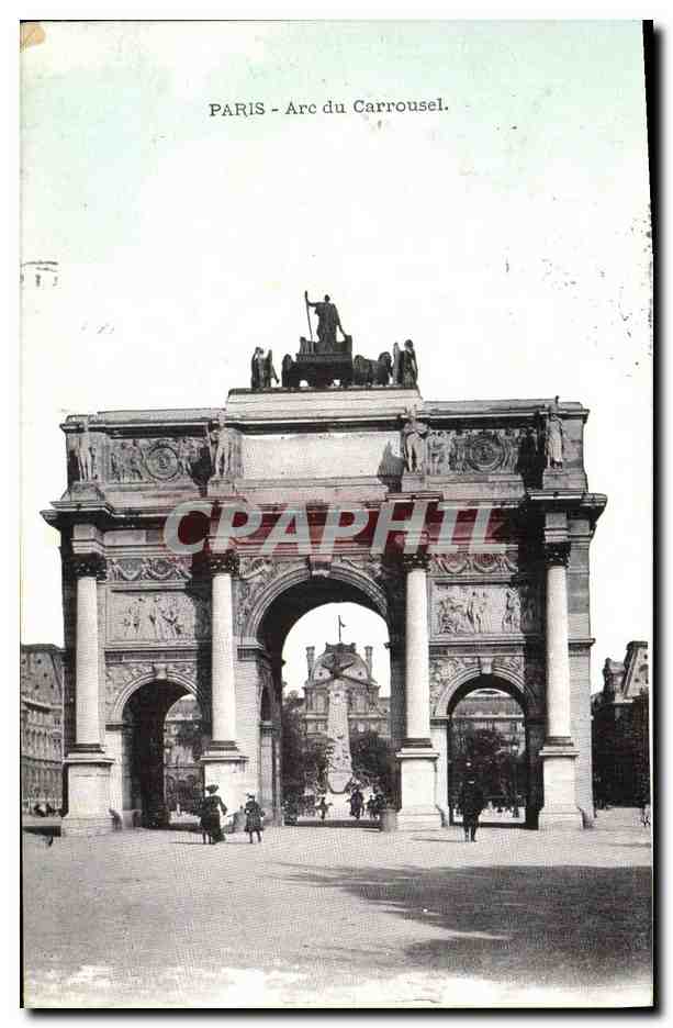 CPA Paris Arc du Carrousel