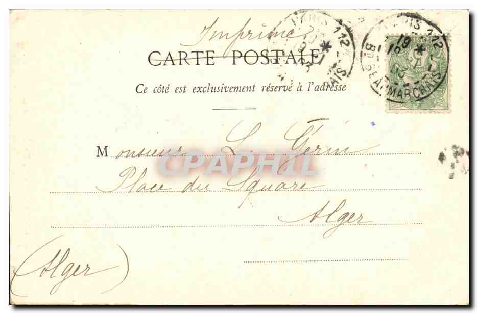 CPA Paris Le Louvre Fenetre de Charles IX — Verso
