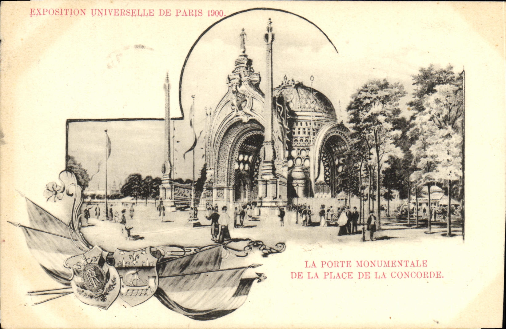 CPA Paris Exposition Universelle De 1900 La porte monumentale de la place de la Concorde