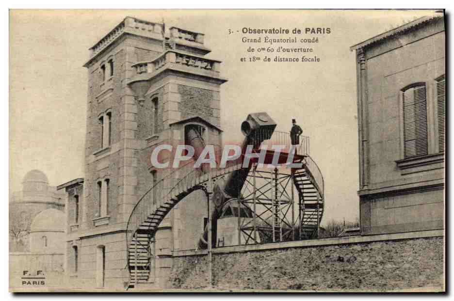 CPA Paris Interieur de L Oservatoire Cosmos Astronomie Grand equatorial