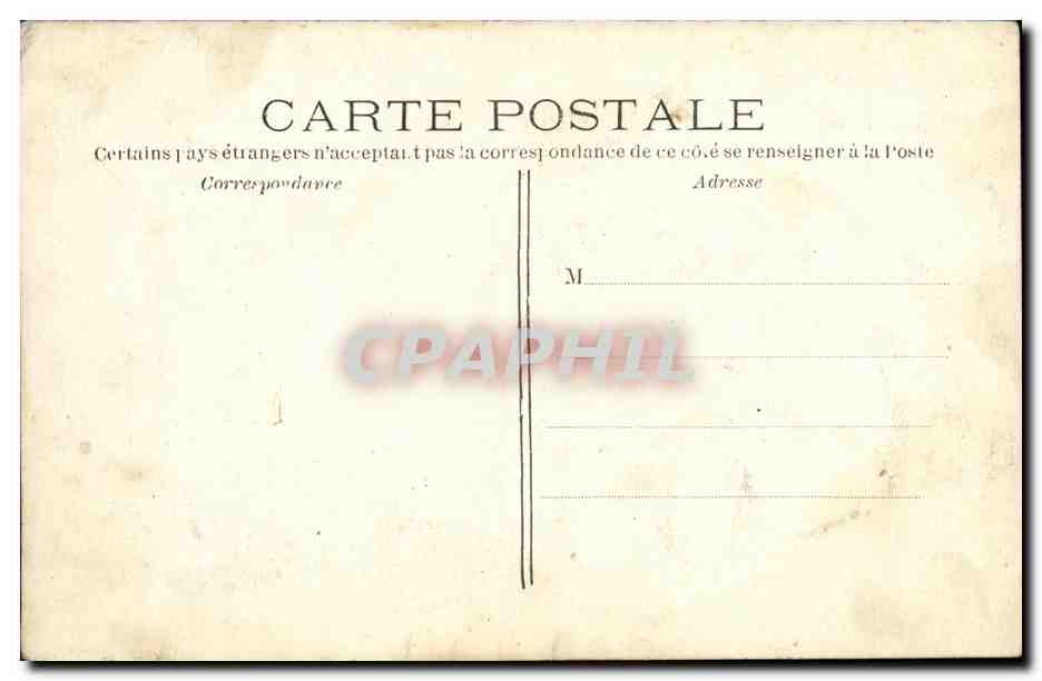 CPA Paris Cafe Restaurant Au Rocher — Verso