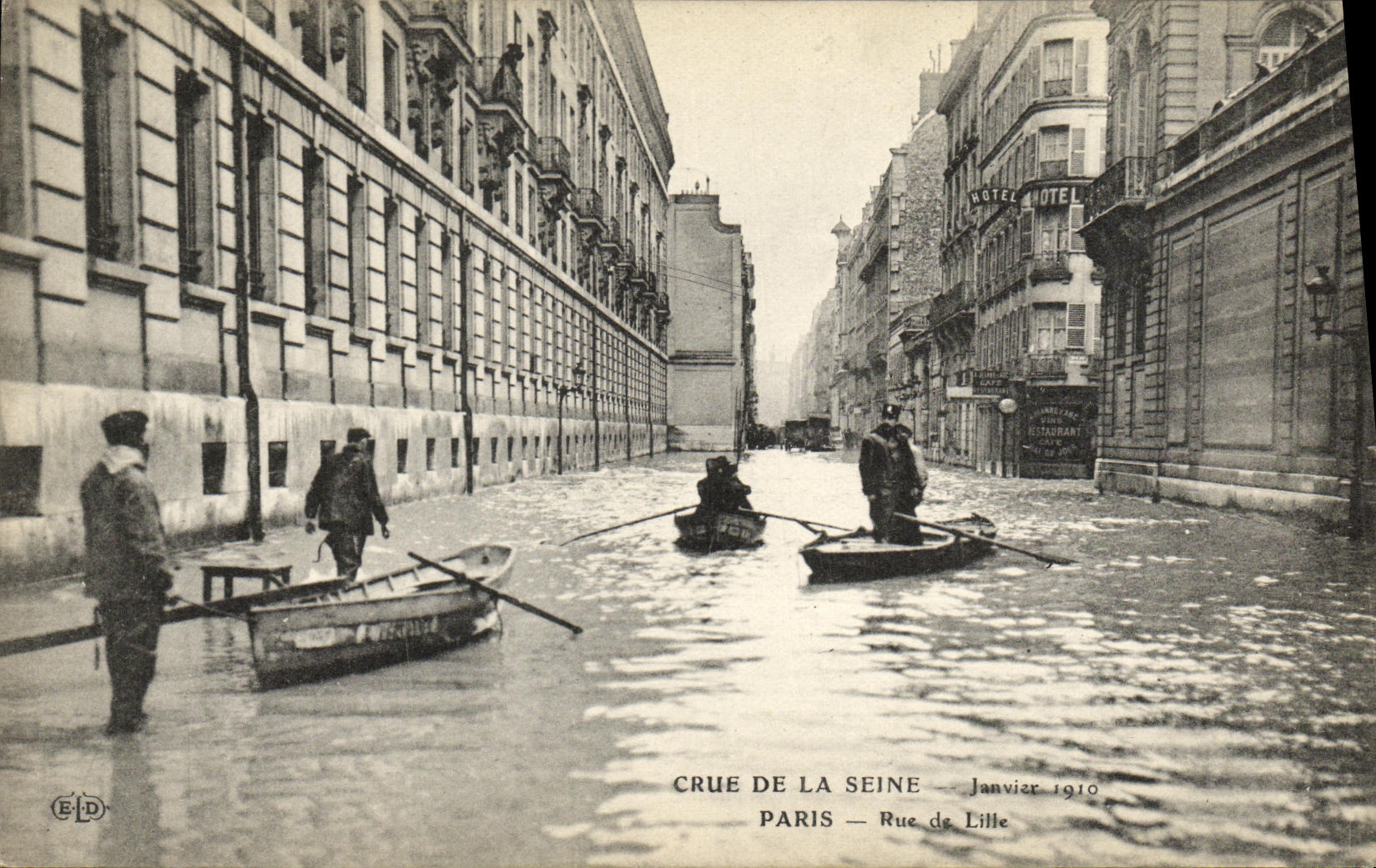 CPA Paris Crue De La Seine Paris Rued e Lille
