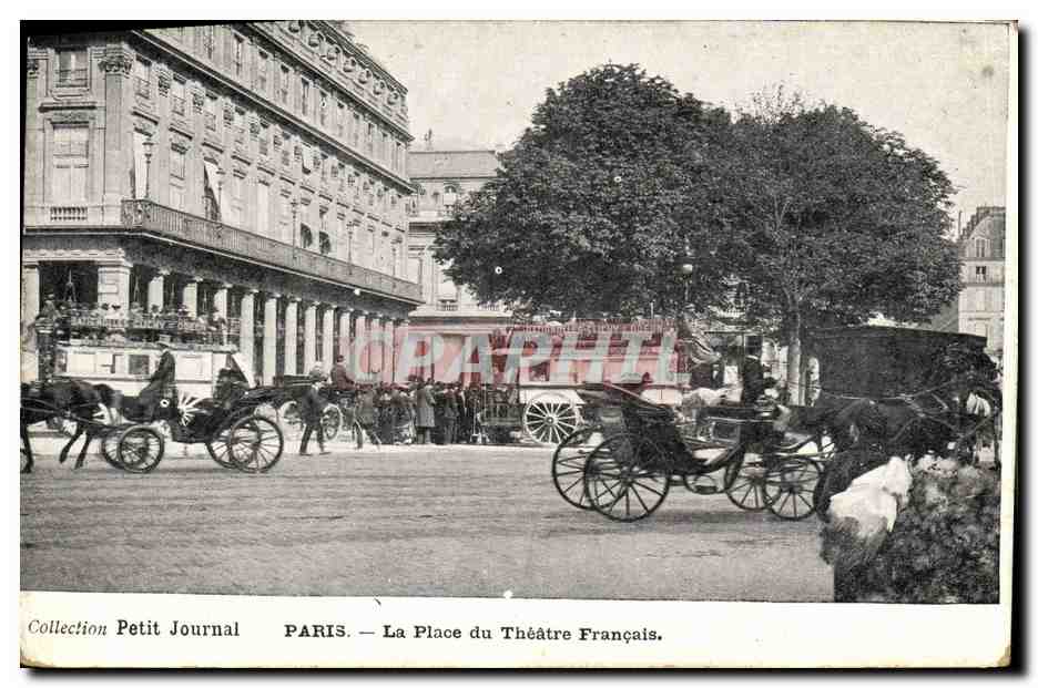 CPA Paris La Place du Theatre Francais