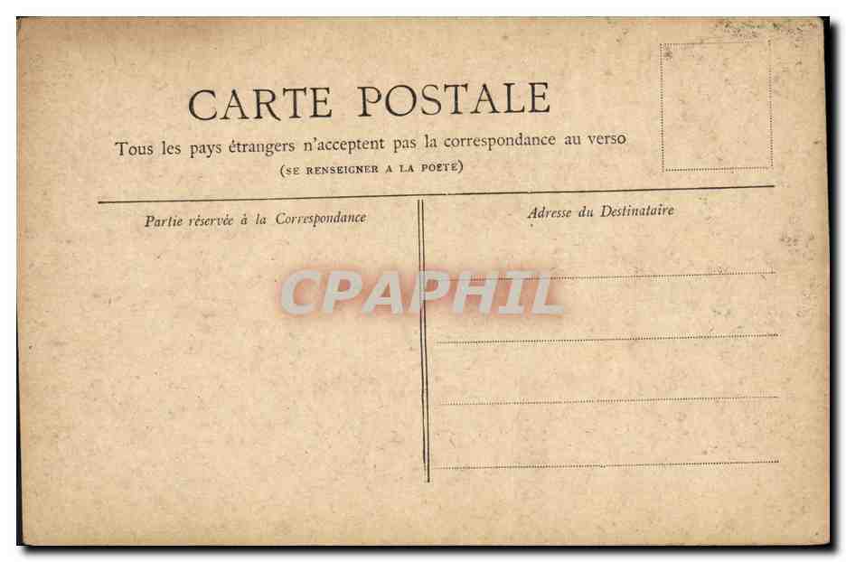 CPA Paris La Place du Theatre Francais — Rückseite