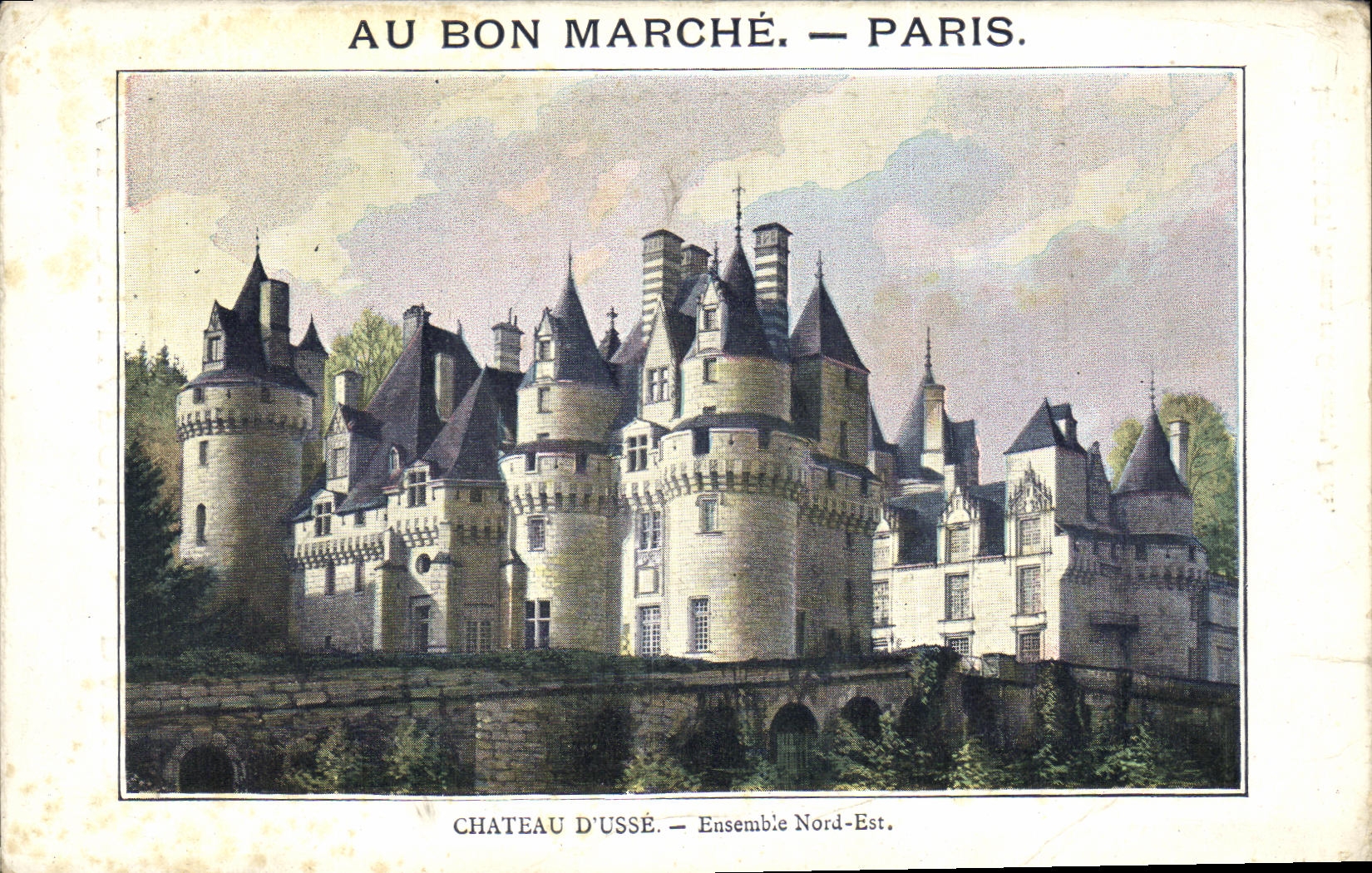 CPA Au Bon Marche Paris Chateau d Usse Ensemble Nord Est 