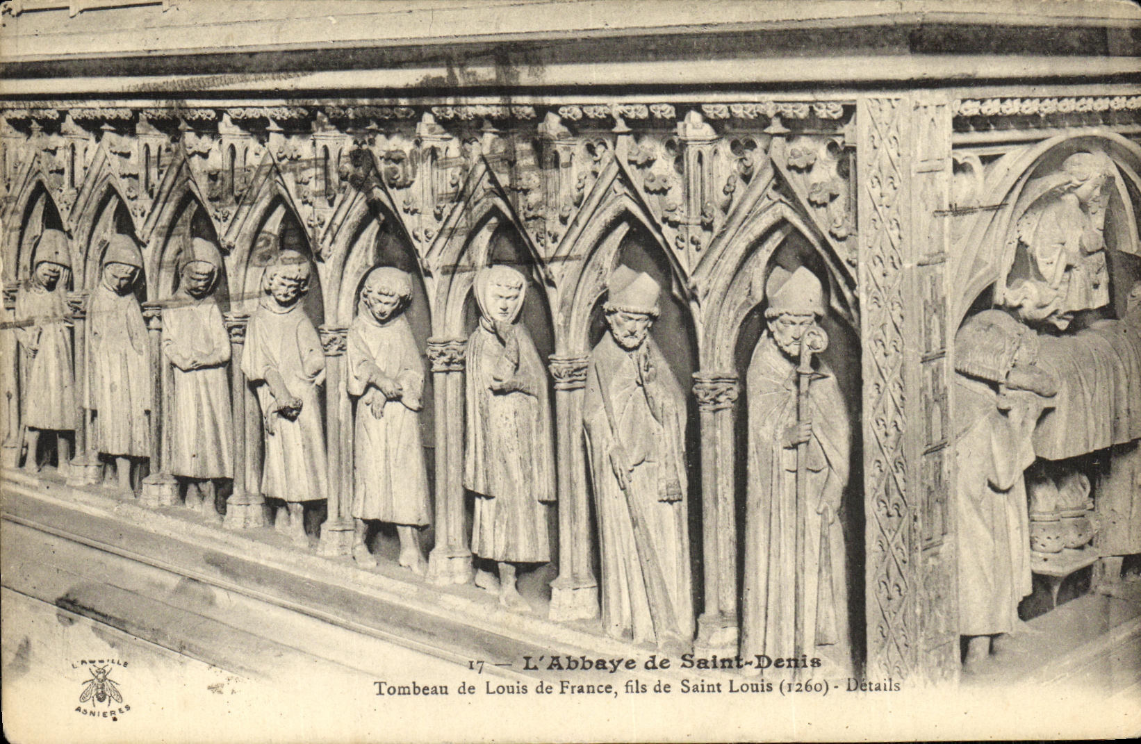 L'Abbaye de Saint-Denis — Tombeau de Louis de France, fils de Saint Louis (1260) — Détails — L'Abatille, Asnières
