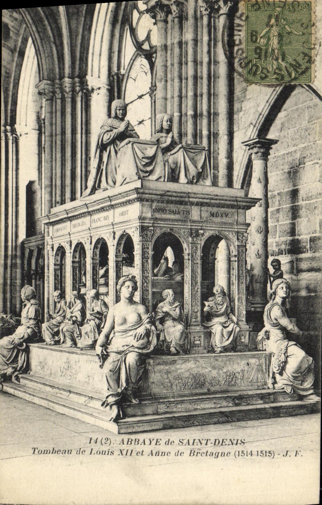 Tombeau de Louis XII et Anne de Bretagne — Abbaye de Saint-Denis — J.F. n°14(2)