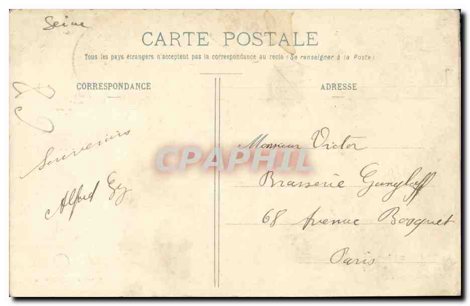 CPA Saint Ouen illustre Les Bords de la Seine Reverie dans l ile  — Rückseite