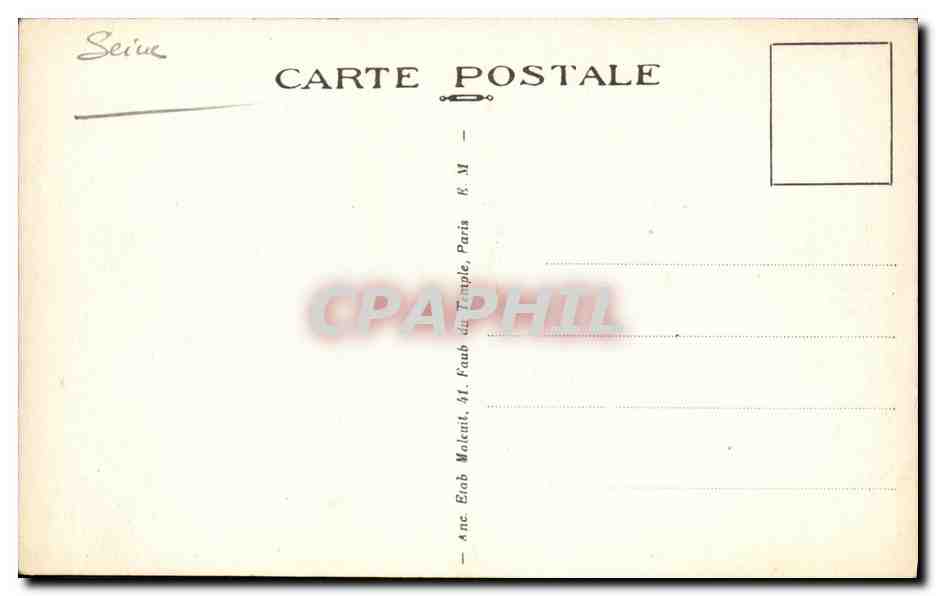 CPA Nanterre La Rue du Chemin de fer au passage a niveau — Rückseite