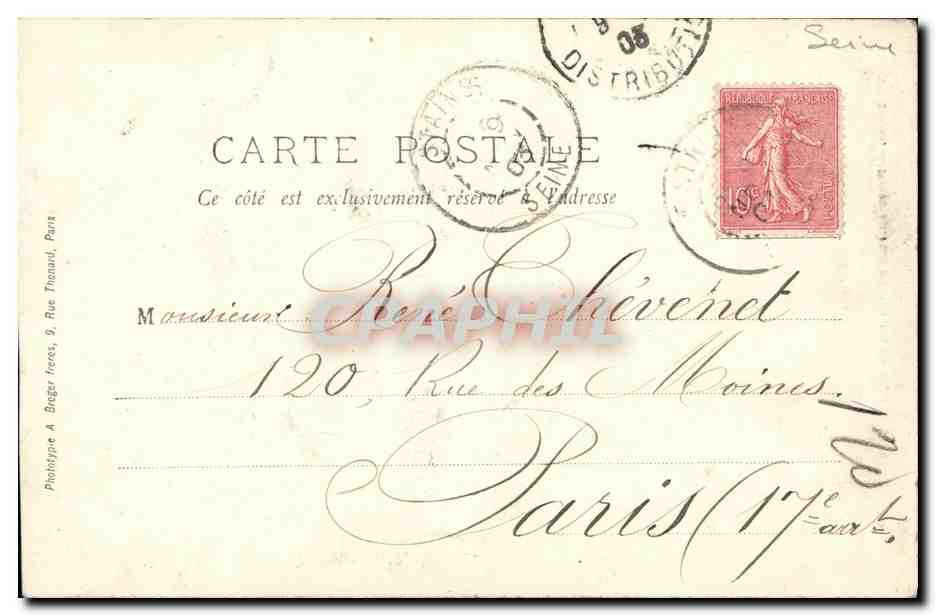 CPA Stains Porte Antique de L Ancien Chateau de La Mote — Rückseite
