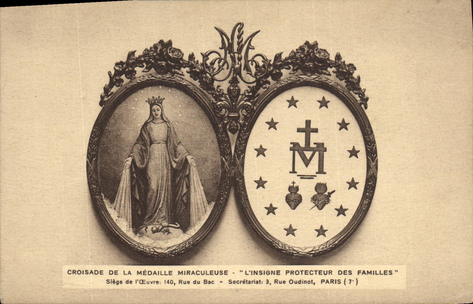 CPA Croisade de la Medaille Miraculeuse Paris 