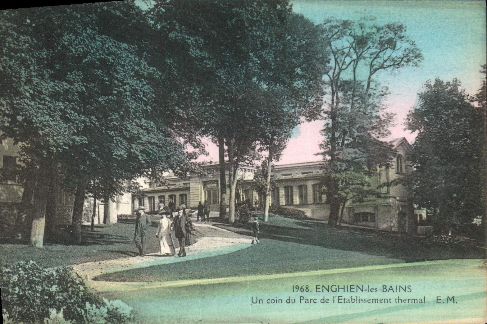 Enghien-les-Bains — Un coin du Parc de l'Établissement thermal — E.M.