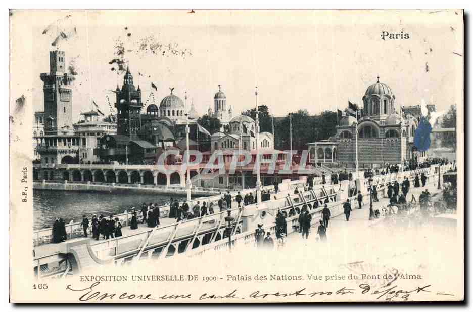 CPA Exposition Universelle 1900 Paris Palais de Nations Vue prise du pont de l Alma
