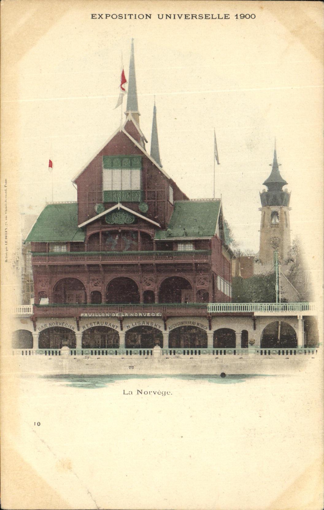 VILLON DE LA NORVÈGE — Exposition Universelle 1900 — Éditeur H. Hefft, Paris, n°10